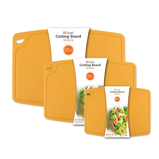 liflicon Cutting Board (L+Mid+Mini-Yellow)