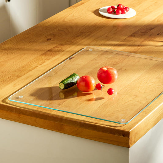 Tempered Glass cutting Board 12x16- Durable Shatterproof, Heat-resistant, Scratch-proof - Dishwasher Safe (16x12 inches)