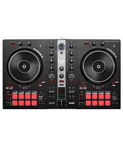 Hercules DJControl Inpulse 300 MK2 – USB DJ controller – 2 decks with 16 pads and built-in sound card – DJ software and tutorials included