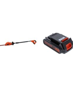 BLACK+DECKER 20V MAX Cordless Pole Hedge Trimmer, 18-Inch (LPHT120) & 20V MAX* Lithium Battery (LBXR20)