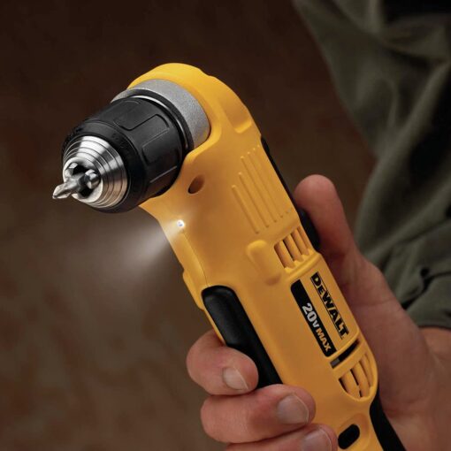 DEWALT DCD740C1 Right Angle Drill Kit, Yellow, 0.5 - Image 2
