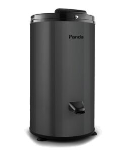 Panda 3200 RPM Portable Spin Dryer – 22lbs Capacity, Stainless Steel Drum & Outer Case, 110V – Sleek Dark Gray