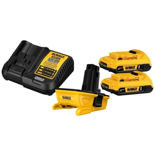 DEWALT 20V MAX Battery Adapter Kit, 18V to 20V, 2 Batteries and Charger Included (DCA2203C) - Image 8
