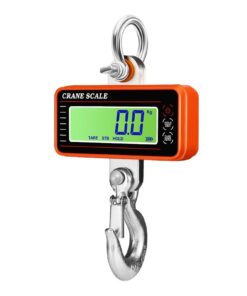 1500KG/500g High Precision Crane Scale LCD/LED Display Digital Weighing Scale with Remote Control Industrial Hanging Scale,Electronic Hanging Scale(Orange LCD Display)