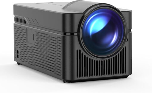 [Netflix Licensed] Ultra Short Throw Smart Projector, 1080P 4K Support, with Wifi6 and BT 5.4, Auto Offset Auto Correction, 700 ANSI , 1.5+32GB Memory for Home Theater/Outdoor Use HY450NTV