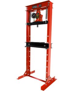 12 Ton Hydraulic Press, H-Frame Garage Floor Shop Press with Built-in Relief Valve & Pressure Gauge to Bend, Straighten, Or Press Parts, Install Bearings & U-Joints