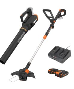 Worx 20V GT Revolution 12" Cordless String Trimmer & Turbine Leaf Blower Power Share Combo Kit - WG930.2 (Batteries & Charger Included)