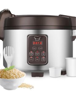 15L Commercial Rice Cooker & Warmer (84 Cup Cooked, 15.8 QT) Smart Large Rice cooker 6 Rice Cook Functions 24-Hr Delay Timer | LED Display | Auto Keep Warm | Non-Stick Inner Pot