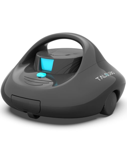 (2025 Upgraded) TALOSBO Pleco Se Cordless Pool Vacuum Cleaner Up to 130 Mins Runtime, Robotic Pool Cleaner with Fast Charge, Ideal for Flat Above Ground and Inground Pools up to 861 Sq. Ft.