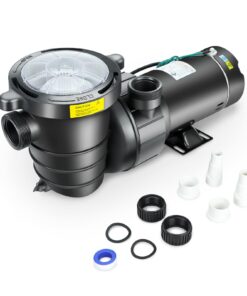 1.5 HP In/Above Ground Swimming Pool Pump, 110V 5580GPH Single Speed Pool Water Pumps lnground Above Ground with Filter Basket