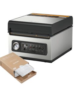 10 inch Chamber Vacuum Sealer and 8" ×12" 200 Count Bag Keeper, ideal for liquid or juicy food including Fresh Meats, Soups, Sauces and Marinades. Visible vacuum degree
