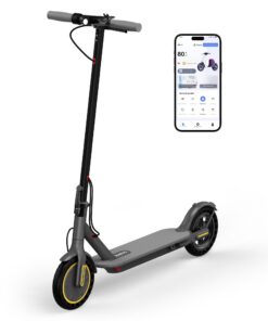 Electric Scooter Adults, Max 19 Mph & 19-23 Miles Range E-Scooter, Commuting Scooter Sport Scooter with APP Control, Powerful 350W 8.5" Solid Tires Foldable Electric Scooters (JS01-22Miles)