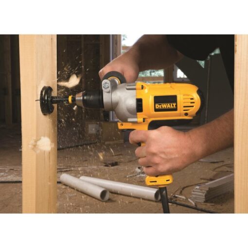 DEWALT Electric Drill, Mid Handle Grip, 1/2-Inch, 10-Amp (DWD215G) , Yellow - Image 6