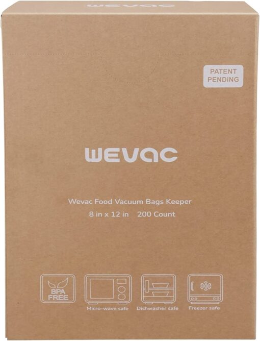10 inch Chamber Vacuum Sealer and 8" ×12" 200 Count Bag Keeper, ideal for liquid or juicy food including Fresh Meats, Soups, Sauces and Marinades. Visible vacuum degree - Image 3