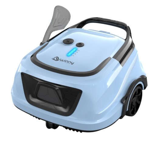 (2025 Upgraded) A1 Cordless Robotic Pool Vacuum, Automatic Pool Vacuum 120mins Running Time,Powerful Suction & Dual Filters, 2.5H Fast Charging, Ideal for Flat Above Pools Up to 1076 Sq.ft