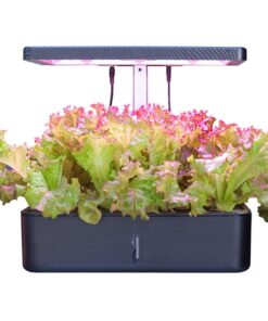 12 Pots Hydroponics Growing System, Indoor Herb Garden Starter Kit, Soilless Cultivation Plant Germination Kits, Grow Light for Home Gardening Vegetables