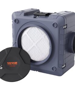 VEVOR Air Scrubber with 3-Stage Filtration, Stackable Negative Air Machine 550 CFM, Air Cleaner with MERV10, Carbon, H13 HEPA, for Home, Industrial and Commercial Use