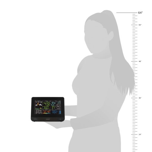 La Crosse Technology Professional Smart Wi-Fi Weather Station with Remote Monitoring (400 Foot Range), Wind and Rain Gauges, Temperature and Humidity Sensors, and Forecasting - V42-PRO-INT - Image 2