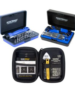 MusicNomad KEEP IT SIMPLE, SETUP (KISS)™ Starter Kit Bundle - 6 pc. Gauge Set, 26 pc. Guitar Tech Tool Set, 11 pc. Truss Rod Wrench Set (MN609)