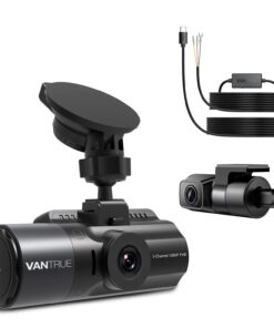 【Bundle: Vantrue N4 Three Channel Dash Cam + Type C USB Port Hardwire Kit】 Vantrue N4 3 Channel 4K Dash Cam, 4K+1080P Front and Rear, 1440P+1440P Front and Inside,Three Way Car Camera