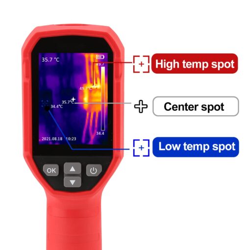 UNI-T UTi120S Infrared Thermal Camera 120x90 IR Resolution Handheld Thermal Imaging Camera 10800 Pixels,Thermal Imager,2 Meter Drop Durability IP54 Rechargeable 16GB MicroSD - Image 6