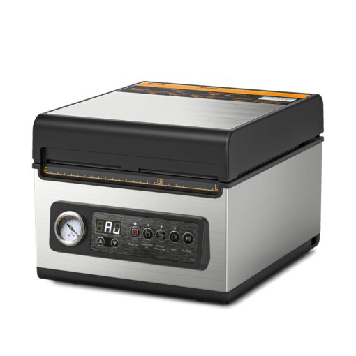 10 inch Chamber Vacuum Sealer and 8" ×12" 200 Count Bag Keeper, ideal for liquid or juicy food including Fresh Meats, Soups, Sauces and Marinades. Visible vacuum degree - Image 9