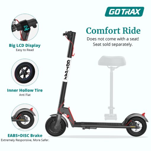 Gotrax GXL V2 Electric Scooter, 8.5" Solid Tire, Max 9 Mile and 15.5Mph Speed Power by 250W Motor, Lightweight 25.95lb, Cruise Control Aluminum Alloy Frame Foldable Commuting Escooter for Adults 13+ - Image 6