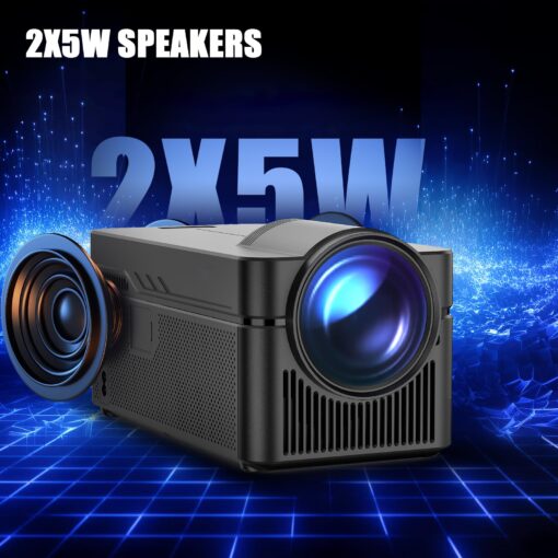 [Netflix Licensed] Ultra Short Throw Smart Projector, 1080P 4K Support, with Wifi6 and BT 5.4, Auto Offset Auto Correction, 700 ANSI , 1.5+32GB Memory for Home Theater/Outdoor Use HY450NTV - Image 2
