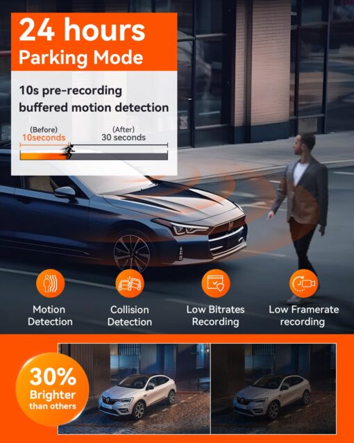 【Bundle: Vantrue N5 4 Channel WiFi Dash Cam + Hardwire Kit】 2.7K+1080P+1080P+1080P Front Rear Inside Camera with Side View, STARVIS 2, Voice Control, GPS, 24hrs Buffered Parking Mode - Image 3