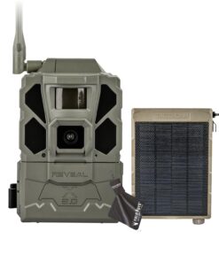 TACTACAM Reveal X Gen 3.0 Cellular Trail Camera - Multi Carrier, HD Photos & Videos, Pre-Installed Antenna, Built-in GPS, Best Battery Life, Low-Glow IR Flash, Fast Trigger Speed + Reveal Solar Panel