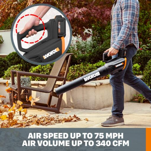 WORX 20V GT Revolution 12" 4.0Ah Cordless String Trimmer & Turbine Leaf Blower Power Share Combo Kit - WG930.3 (Batteries & Charger Included) - Image 4