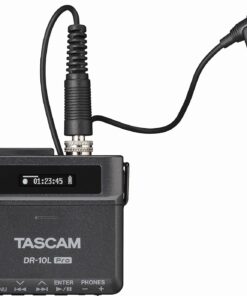TASCAM DR-10L Pro Ultra Portable Personal Recorder with Lavalier Microphone, 32-bit Float Recording, microSDHC Card Support, and Support for Atomos Wireless Timecode