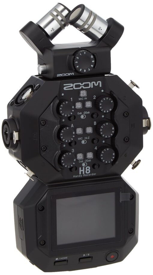 Zoom H8 12-Track Portable Recorder, Stereo Microphones, 6 Inputs, Touchscreen Interface, USB Audio Interface, Battery Powered, for Stereo/Multitrack Audio for Video, Podcasting, and Music - Image 6