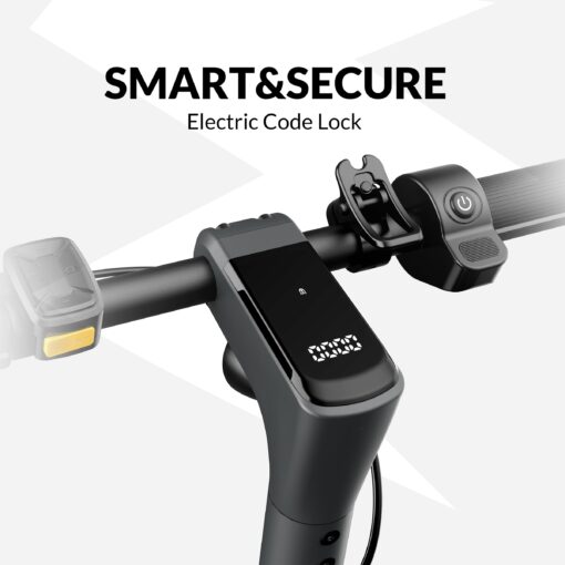 Electric Scooter ZD01, 500W Peak Motor & 19 MPH Electric Scooter Adults, 12-15 Mi Range Electric Kick Scooters, 8.5" Solid Tires, E-Lock & E-Horn, Lightweight Foldable Escooter for Commuter - Image 7