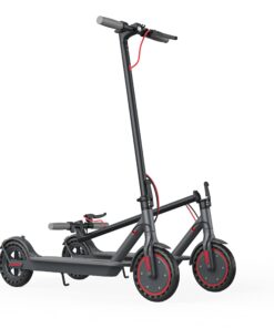 Electric Scooter for Adults - 350W Motor,Up to 19 MPH, 8.5" Solid Tires Portable Foldable Commuting Scooter for Adults with Double Braking System and App, 20 Miles Long-Range