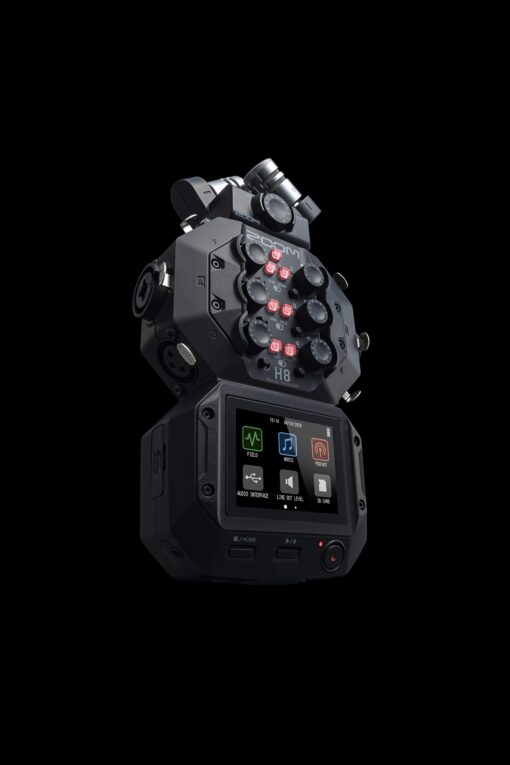 Zoom H8 12-Track Portable Recorder, Stereo Microphones, 6 Inputs, Touchscreen Interface, USB Audio Interface, Battery Powered, for Stereo/Multitrack Audio for Video, Podcasting, and Music - Image 2