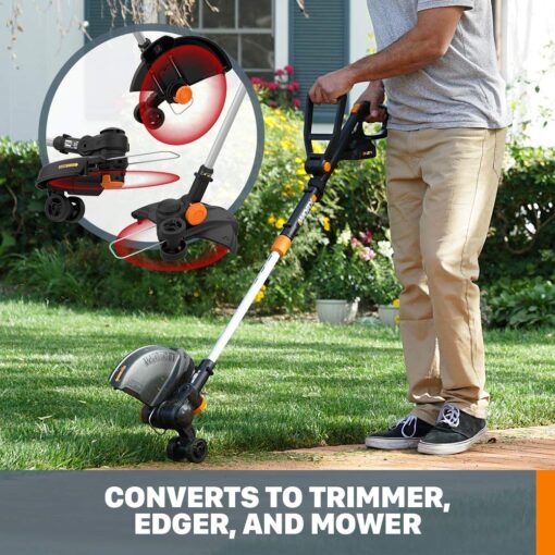 WORX 20V GT Revolution 12" 4.0Ah Cordless String Trimmer & Turbine Leaf Blower Power Share Combo Kit - WG930.3 (Batteries & Charger Included) - Image 7