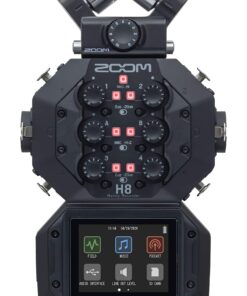 Zoom H8 12-Track Portable Recorder, Stereo Microphones, 6 Inputs, Touchscreen Interface, USB Audio Interface, Battery Powered, for Stereo/Multitrack Audio for Video, Podcasting, and Music