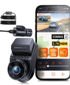 【Bundle: Vantrue S1 PRO Dual Dash Cam + Vantrue Hardwire Kit】 Vantrue S1 Pro 2.7K Front and Rear 5G Wi-Fi Dash Cam, 1944P Dual Hidden Dash Camera for Cars, STARVIS 2, Voice Control