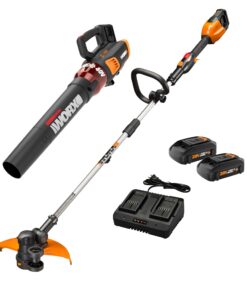 WORX 40V 13" Cordless String Trimmer/Edger + Leaf Blower Combo Kit, Batteries & Charger Included WG927