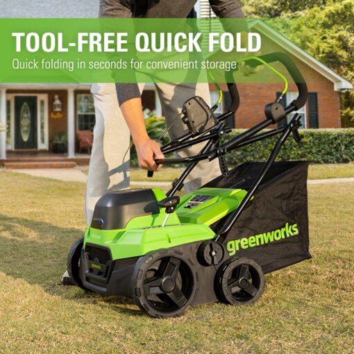 Greenworks 40V 15 inch Dethatcher/Scarifier, Tool Only - Image 3