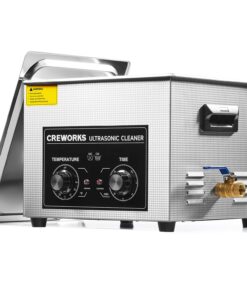 CREWORKS 15L Ultrasonic Cleaner with Knob, Total 760W Professional Industrial Auto Cleaning Machine for Carburetor Repairing Tools Parts Instrument, 40kHz Digital Sonic Cavitation Cleaner with Heater