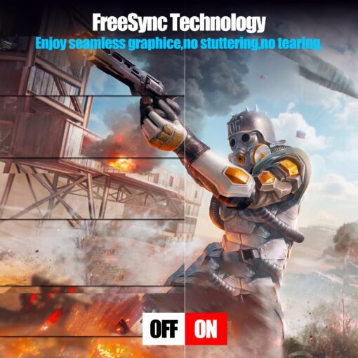 ZZA 27 Inch QHD 2560 x 1440 Gaming Monitor 165Hz 1ms Fast IPS Computer Monitor,1800R, HDMI 2.0 x2 |DP1.4x2 VESA Mount, 99% sRGB HDR Eye Care Metal Stand - Image 3