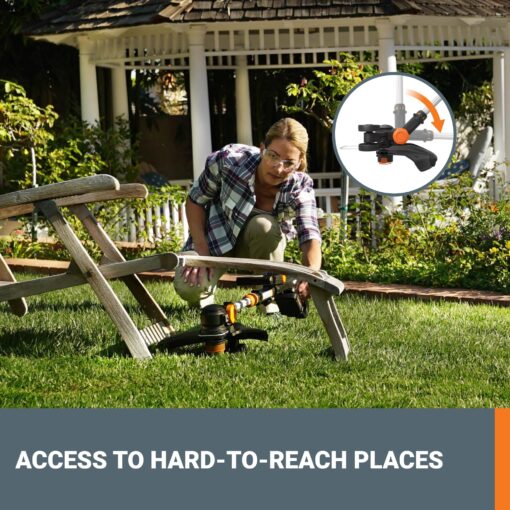 Worx 20V GT Revolution 12" Cordless String Trimmer & Turbine Leaf Blower Power Share Combo Kit - WG930.2 (Batteries & Charger Included) - Image 5