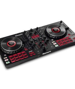Numark Mixtrack Platinum FX - DJ Controller For Serato DJ with 4 Deck Control, DJ Mixer, Built-in Audio Interface, Jog Wheel Displays and FX Paddles