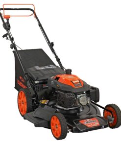 YARDMAX 22 in. 201cc Select PACE 6 Speed CVT High Wheel RWD 3-in-1 Gas Walk Behind Self Propelled Lawn Mower, Black