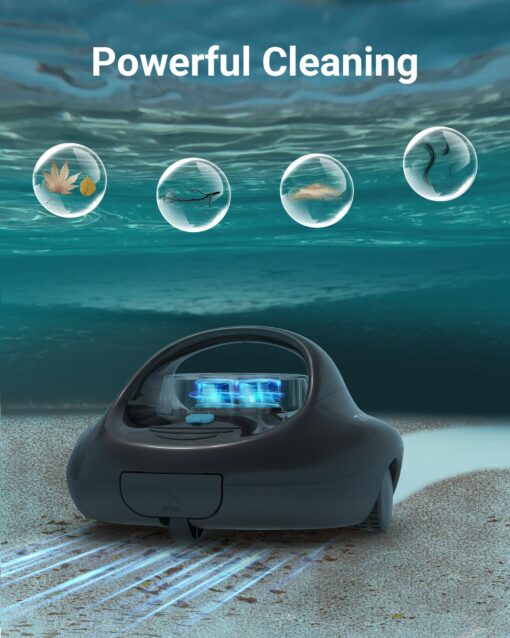 (2025 Upgraded) TALOSBO Pleco Se Cordless Pool Vacuum Cleaner Up to 130 Mins Runtime, Robotic Pool Cleaner with Fast Charge, Ideal for Flat Above Ground and Inground Pools up to 861 Sq. Ft. - Image 8
