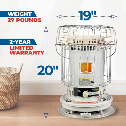 Sengoku HeatMate Portable Kerosene Indoor/Outdoor Space Heater for 1000 sq ft, 23,500 BTU - Image 8