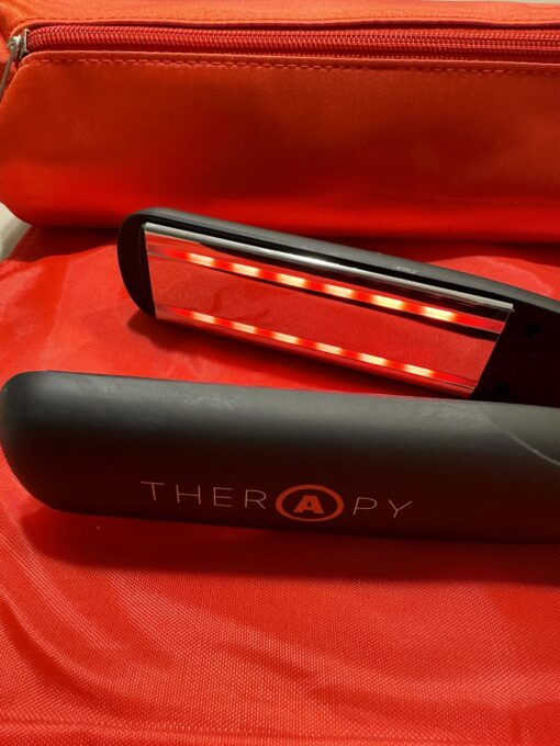 Therapy Iron - 1 1/4" Ceramic an Titanium Plates with Infrared Technology That Repairs Hair (Black) - Image 4