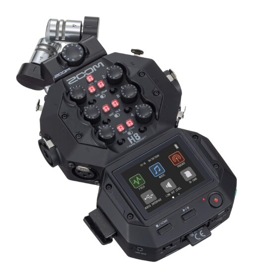 Zoom H8 12-Track Portable Recorder, Stereo Microphones, 6 Inputs, Touchscreen Interface, USB Audio Interface, Battery Powered, for Stereo/Multitrack Audio for Video, Podcasting, and Music - Image 3